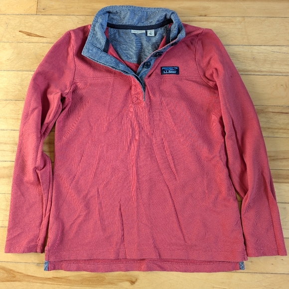 L.L. Bean 100% cotton rugby polo, women's small - Picture 1 of 4
